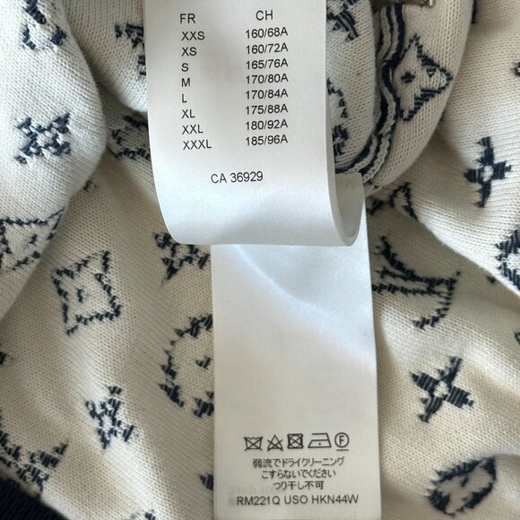 Louis Vuitton Blue & White Gradient Monogram Sweater - Picture 6 of 8